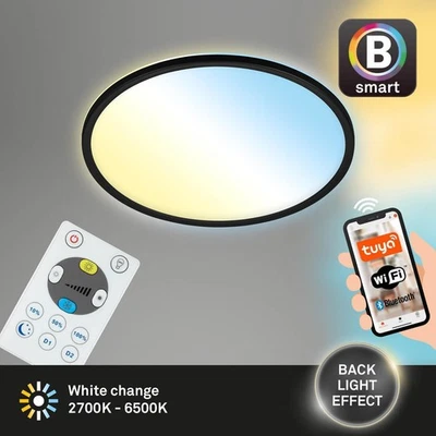 Deckenleuchte Briloner SmartHome Deckenlampe 22W CCT Dimmbar Fernbedienung Panel - Bild 1 von 4