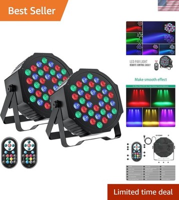 LED Par Lights DJ Stage Light Corded RGB 36 LED with Sound Activated Control ...