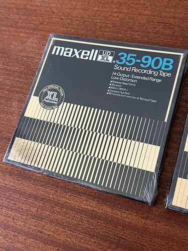 Dos carretes de cinta de grabación de sonido Maxell UD XL 35-90B SELLADOS - Imagen 3 de 7