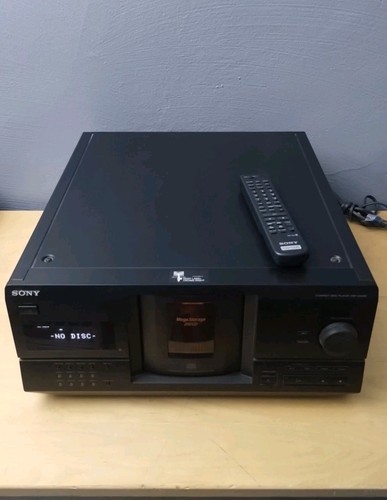 Sony CDP-CX230 Mega 200 CD Compact Disc Player/Changer, Clean, Serviced, Remote - Picture 1 of 11