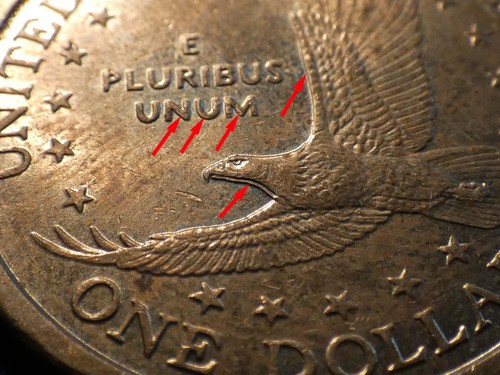 2000-P Sacagawea Dollar Reverse Machine Doubling Error Coin! #3564 - Picture 10 of 16