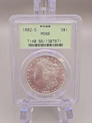 1882-S Morgan Silver Dollar $1 - PCGS MS66