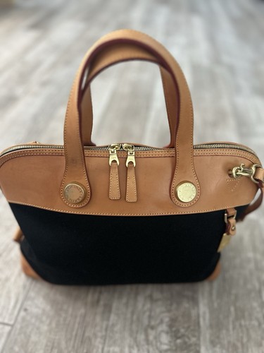 Dooney & Bourke Vintage Large Black Cabriolet Dome Shaped Bag-1990’s - Picture 8 of 23