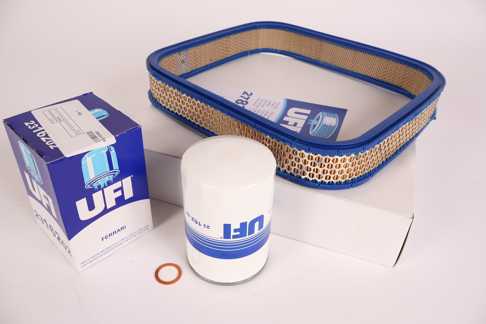 308sk1 Ferrari 308 2V GTB/GTS/GT4 service kit - Oil filter, sump plug gasket,