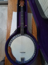 Vintage Kay 4-string Tenor Banjo W/ Case and Accessories