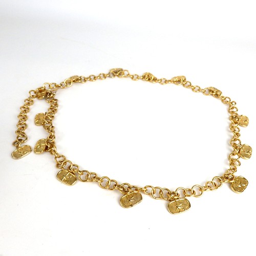 Authentic  Roberta di Camerino chain belt metal[Used]