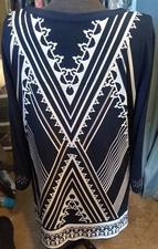 J M Collection Blouse Size XL Armpits 25 In Shoulder Down 30 In Bottom 27 In