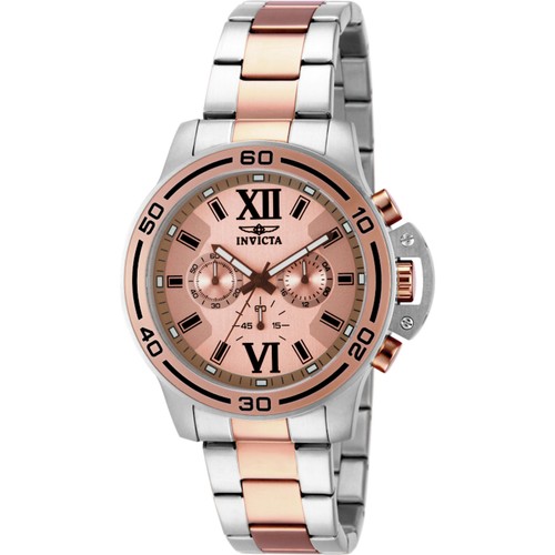 Invicta 15059 Specialty Cronografo Rosa Acciaio Inox Bracciale Uomo Orologio - Foto 1 di 3