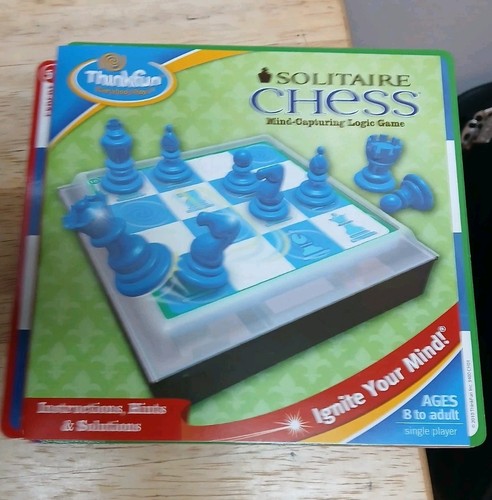Solitaire Chess Game Thinkfun 2010 Complete In Box Strategic Skill Building - Picture 8 of 10