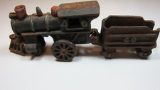 Vintage Cast Iron 40 Locomotive and 40 Coal Car