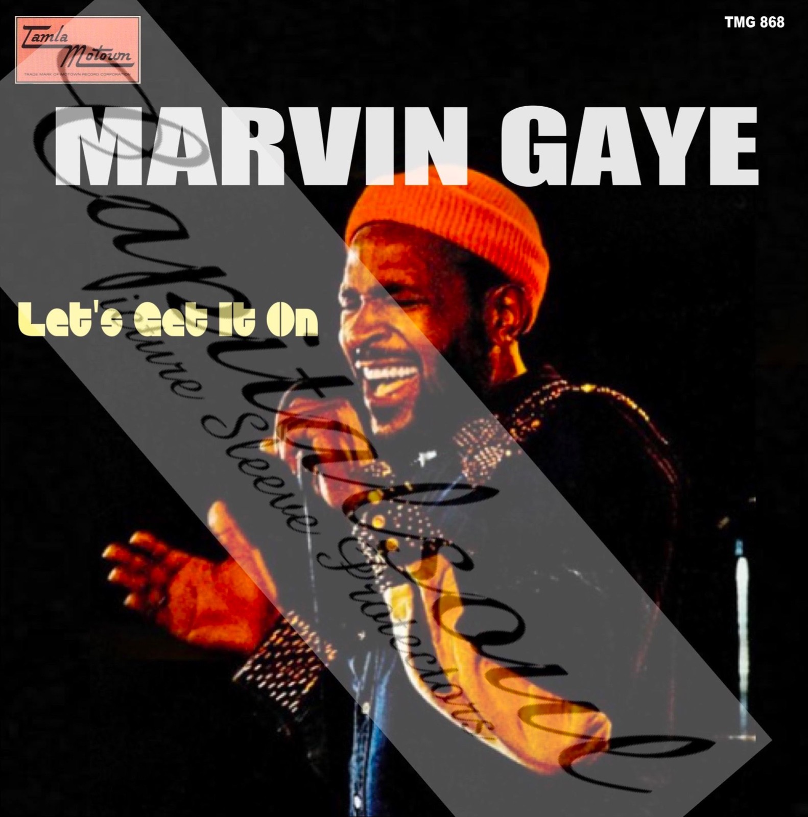 photo of 70s Funky Soul Pop Tamla Motown Marvin Gaye Lets Get It On Picture Sleeve