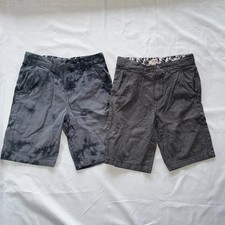 Boys Size 10 Shorts Bundle Black Gray Skater Dressy Tie Dye Preppy Chino