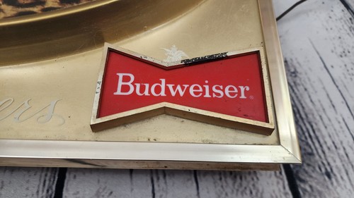 RARO Letrero de Pistolero Budweiser King of Beers 1967 Vintage 3D Iluminado Burbuja Cúpula - Imagen 4 de 10