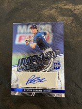 Peyton Graham 2023 Elite Extra Edition Impact Impressions Autograph II-PGR Detro