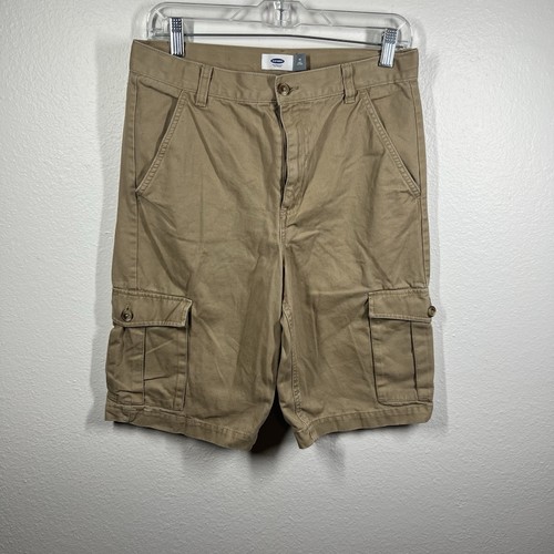 Old Navy Kids Boys 16 Husky Shorts Straight Tan Brown Cargo Cotton Stretch - Picture 3 of 12