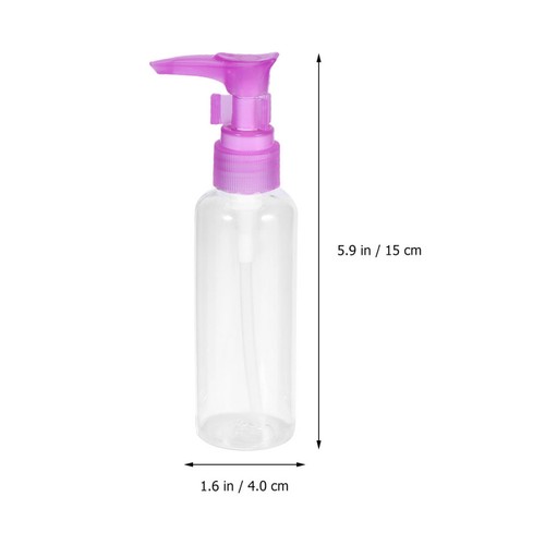 4 Pcs 100 ml Makeup Subpackaging Press Pump Bottle PET Plastic Emulsion Bottle - Picture 2 of 12