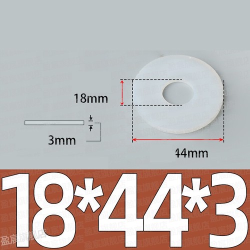 10PCS WHITE SILICONE HIGH TEMP FLAT RING RUBBER WASHER SEAL GASKETS THICK 1-5mm - Picture 216 of 263