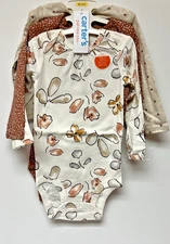 Carter's 12 month 3 Piece Long Sleeve Bodysuit Set