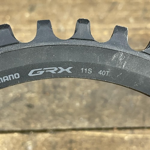 Shimano GRX 40T 11-Speed 1x Chainring 4-Bolt 110 BCD Road Gravel Black Bike - Picture 3 of 9