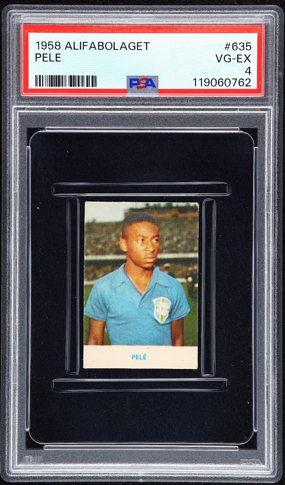 1958 Alifabolaget #635 Pele Brazil Brasil PSA 4 VG-EX POP 15 - 64 HIGHER