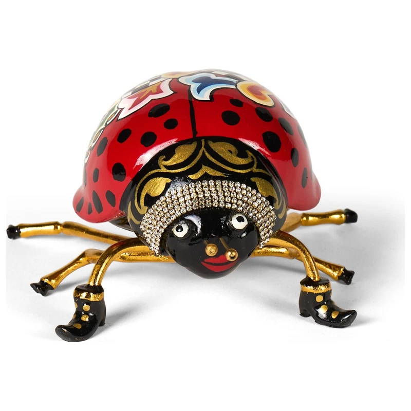 COCCINELLA Statua Scultura Tom's Drag 4593 Ruby Lady M 19 cm Pop Art Fortuna
