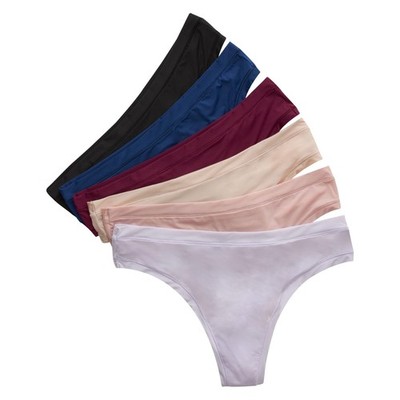 Damen Unterwäsche Set 6er-Pack Hanes XL Bikini Tanga Höschen Super-Stretch