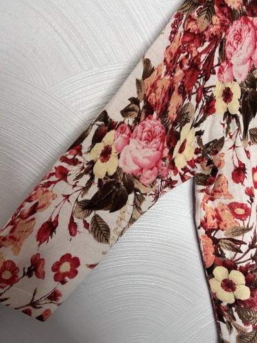 Suéter tejido floral de lana merino pura talla grande 2X Talbots para mujer - Imagen 3 de 6