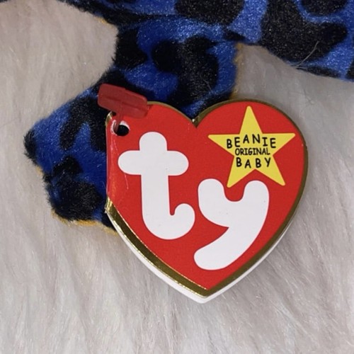 Vintage 1995 TY Beanie Babies Lizzy The Lizard #4033 NUOVO - Foto 4 di 9