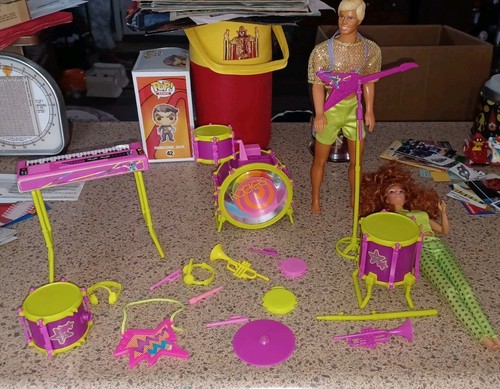 1986 The Rockers Live Concert Instruments Playset W/ 2 Figures Not Complete - Picture 1 of 18