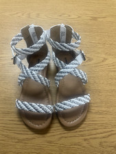 SONOMA Girls NEW White Rope Nolee Sandals Size youth 12 NWOT/box