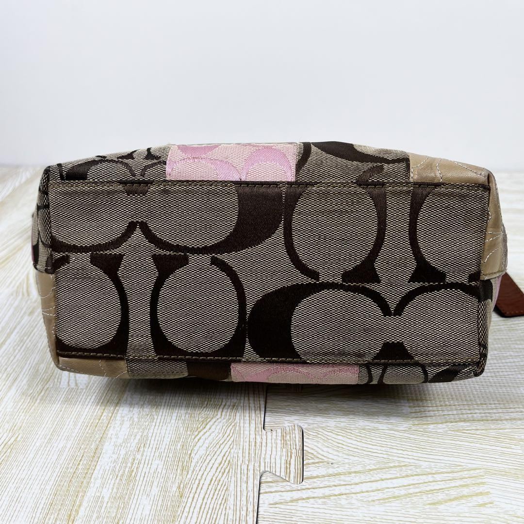COACH patchwork vanity accessory pouch 11708 Used… - image 6