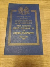 souvenir programme king george v and coronation queen elizabeth may 12th 1937