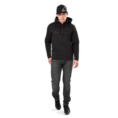 Alpinestars Insignia Pull Over Motorrad Hoodie schwarz  - Bild 6 von 7