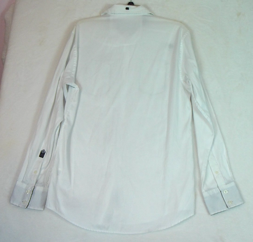 ROAR Signature Parallel ENOUGH EXCUSES Men's Western Shirt White Size Medium - Picture 3 of 11