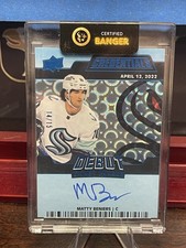 2022-23 UD Credentials Auto Debut Ticket Access  #DTAA-BE RC Matty Beniers /25