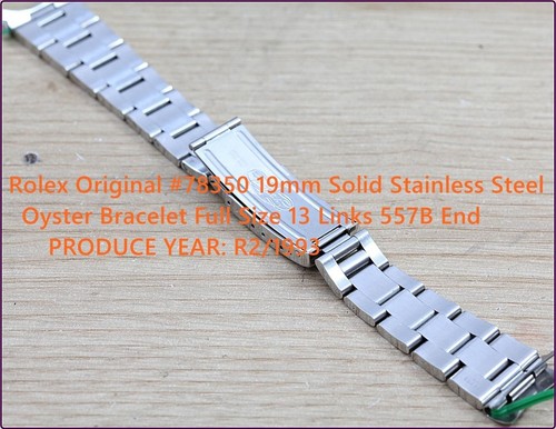 1993 Rolex 78350 R2 Oyster Bracelet For Sapphire Crystal 34mm Watch Full Size - Picture 10 of 16