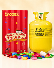 Helium Tank for Balloon Kit - Up to 50 Latex Balloons Spozer Party Wedding Decor
