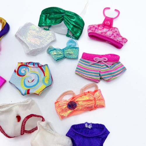 Swimsuit Tops Bottoms Undies Swim Two Piece Barbie Doll Lot - Picture 4 of 7