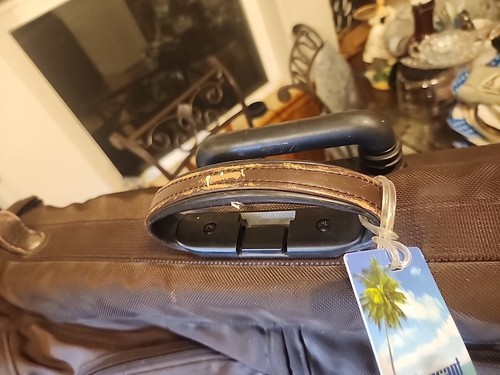 Tumi Alpha G4 Upright Rolling 2 Wheels Brown Garment Bag Suitcase READ - Picture 24 of 24