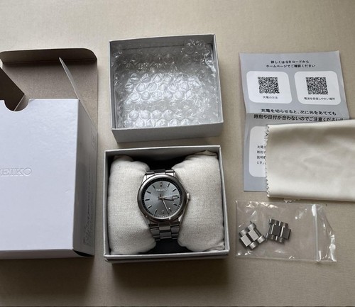 SEIKO SBTM347 Men's Radio Solar Round Silver W39.8mm Japan Made Analog with box - Picture 19 of 24