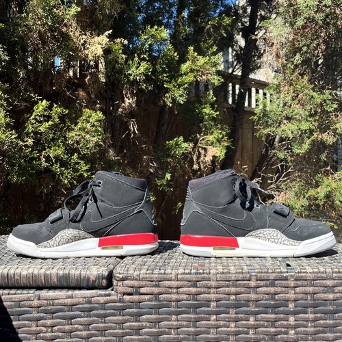 Nike Air Jordan Legacy 312 Basketball Shoes Black/Red Sz 6y Women 7.5 AT4040 060 - Picture 2 of 9