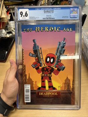DEADPOOL #23 CHRIS GIARRUSSO HEROIC RETAIL VARIANT 2010 MARVEL Grade  9.6