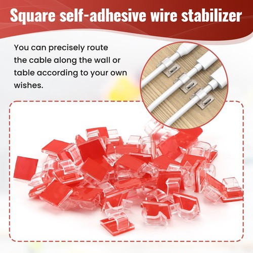 50 StüCk Selbstklebender Kabel Halter,Kabel Klemmen,Kabel Clips,Kabel Manag5103 - Afbeelding 4 van 7