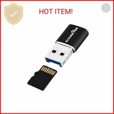 Rocketek Aluminum USB 3.0 Portable Memory Card Reader Adapter for Micro SD Card/