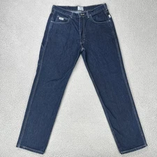 Tyndale FRMC Jeans Men 35x34 Blue Dark Wash Arc Rated FLF800 Made in USA F29OT