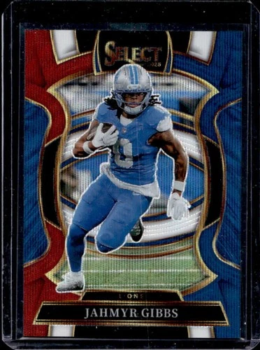 2025 Panini Select Jahmyr Gibbs Concourse Tri-Color Prizm #/399 Lions