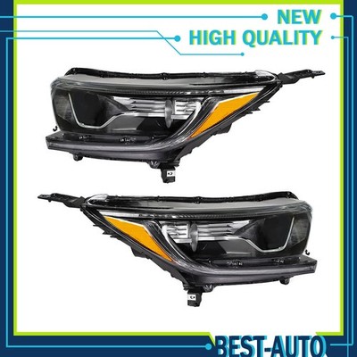 Halogen Headlights Assembly Black For Honda CRV CR-V 2017-2022 Left & Right New