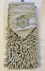 Norwex Snowflake Gray Chenille Bath Hand Towel Retired Style Baclock Limited Ed