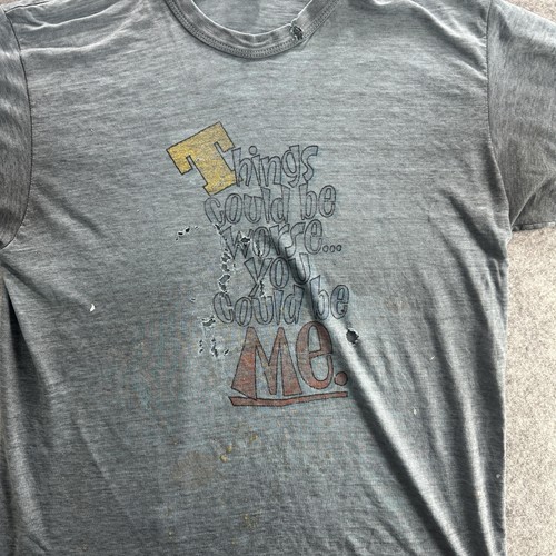 Vintage Things Could Be Worse Shirt Herren Large Grafik Tee Distressed 80er 90er - Bild 2 von 14