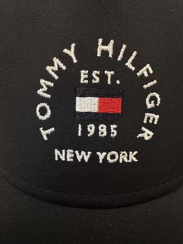 Tommy Hilfiger Men's Baseball Cap Hat Black Adjustable Wicking One Size NWT - Picture 2 of 11